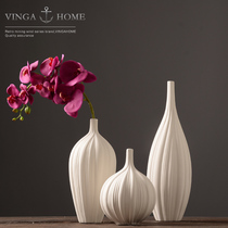 Modern New Chinese Nordic Ceramic Vase Pendulum in the Living Room Inserted Dry Flowers Little Fresh Home Creative Decorations