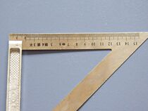 Stainless steel triangle ruler tool Floor installation Wooden floor shop