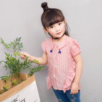 Summer New Childrens Short Sleeve Shirt Girl Summer Sweater Baby Shirt Child Baby Shirt