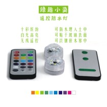 Moss bottle fleshy fish tank green plant potted light waterproof diving remote control LED bright white colorful light