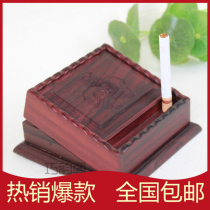 Mahogany cigarette box 20 sets of Rosewood automatic cigarette Spring Spring Wood semi-automatic smoke jumping wood carving craft ornaments