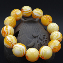 Amber hand string white snow mountain beeswax beeswax beeswax beeswax hand string medicine pooper 108 rosary men and women