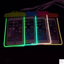 Murang Apple 6plus luminous mobile phone waterproof bag 6 inch touch screen waterproof bag Apple Samsung waterproof cover
