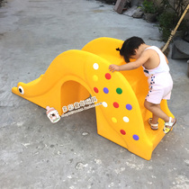  Rides Childrens toy combination slide Parent-child garden toy Swan drill hole slide Elephant slide