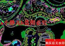 Leisure farm plan cad drawing garden landscape dwg drawing