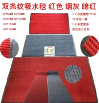 Door entrance Door mat Doormat Rub mud non-slip floor mat Bathroom carpet Double stripe entrance mat