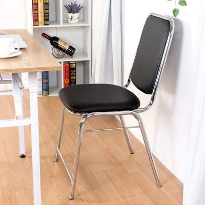 Conference chair staff leather computer chair without armrests conference room staff chair backrest training soft face chair stool