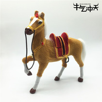 Inner Mongolia specialty crafts simulation animal horse characteristic plush ornaments childrens toys Mongolian characteristic toys