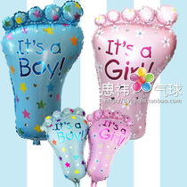 Big feet mini feet feet aluminum foil balloons helium balloons baby full moon decoration balloons