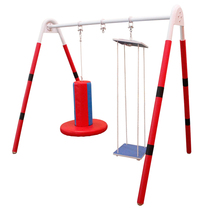 Childrens sensory training equipment metal A- frame sports equipment sling cable horizontal vertical holding cylinder cylinder bag toy