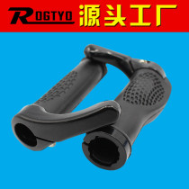 The bike takes the tree-covered mountain bike rubber horn vice and the bike takes the glove fitting handlebar sleeve to equip the handlebar with the handlebar