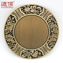  Yuanru copper sculpture Antique Chinese style flower blooming rich brass round carved decorative sheet YRA208 furniture accessories
