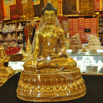 Tibetan Buddhism Nepal handmade gilt Shakyamuni Buddha Statue Pure Copper handmade gilt Shakyamuni Buddha Statue