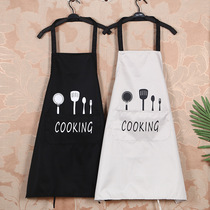 Fashion kitchen knife and fork apron anti-oil stain waterproof breathable sleeveless coat cooking couple chef a piece