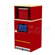 London bus theme bookcase extended cabinet for young children multi-functional solid wood cartoon shape bookcase hanging wall bookshelf