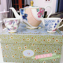Spot wedgwood Butterfly Bloom Butterfly Bloom Series Bone China Large Teapot 1L Gift Box