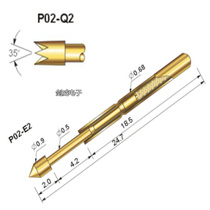 Huarong test pin P02-Q2 large four claw head probe 0 68 conductive needle spring thimble copper quality