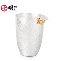 Tomorrow Sterling Silver Road Cup Tea Sea fork hand-made silver tea tea tea set 99 silver