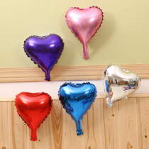 Monochrome heart-shaped five-pointed star aluminum foil balloon wedding Wedding celebration decoration aluminum foil balloon