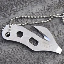 CRKT with bead chain multifunctional rope cutting knife mini seat belt cutting rope cutting knife emergency rescue equipment