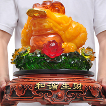 Jin Chan Zhaocai ornaments Company shop opening housewarming business gifts office desk decoration