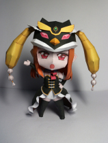 Full of 2 pieces This is not a hand-made Liushenqu rotary penguin tank Q version 3D animation paper mold manual