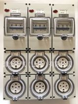 Machine tool outdoor lighting waterproof combined industrial socket case wall-mounted switch distribution box power overhaul socket box