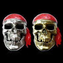 Hibao Wansheng April Fools Day Masquerade Ghost Horror Electroplating Pirates Skull Mask cosplay Props