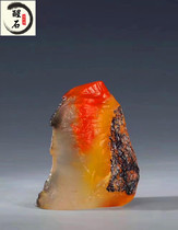 Five Colorful Shoushan Stone Lao Northern Crystalline Sealwort Products Large Pendulum Pieces Fields Yellow Stones Mueller Pendant Special Price