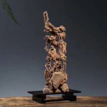 Factory direct sandalwood Dharma Guanyin Maitreya Buddha Home office root carving craft gift good products