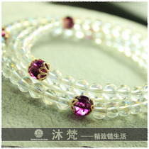 Thai Buddha brand chain womens fashion colorful White Crystal POP crystal New hanging chain necklace sweater chain does not fade