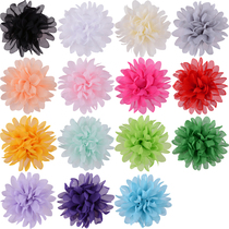 10cm ultrasonic chiffon wrinkled big flower diy shoes flower hat flower corsage clothing accessories