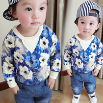 Boy Clothing Boy Baby Spring Clothing Boys Blouse Boy Boom Boy Long Sleeve Wear Korean version 1-3 years old