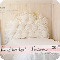 Romantic solid color lace Princess noble bedside pillow Bedside cushion Sofa cushion Bay window cushion Special offer