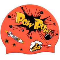 HOOG Korea Counter Non-toxic Silicone Swimming Cap Men's and Women's Waterproof Swimming Cap Explosion Pattern