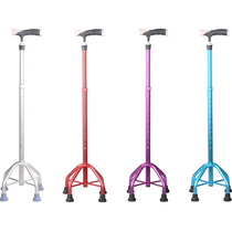 LeChi 927 lower crutch home for elderly cane travel abduction with small four-corner light aluminium alloy cane JT