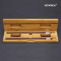NEWREA New Sharp Treasured Class Snake Wood Chopsticks Luxurious Creative Cutlery Suit