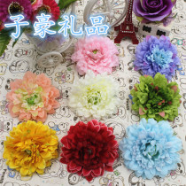 Simulated lasagna chrysanthemum head flower leafless diy Herron shoes flower bag hat decorative flower