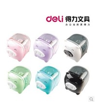  Deli Deli stationery 0557 Mini pig pencil sharpener Deli pencil sharpener Super cute