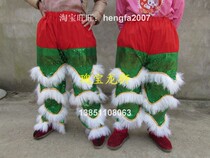 Dragon Lion Factory specializes in producing dragon - dance lights and lion - dance society props: pure Australian wool South Lion Buddha dressed lion pants green