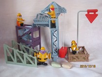 McDonalds Toys 2000 Four Small Fu Construction Engineering Team Construction Team Construction Team Full Set of Four Large Combinations