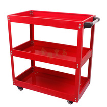 Hardware thickened three-layer tool cart shelf repair assembly parts cart