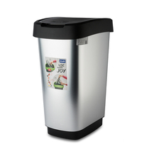 Spot Swiss original Rotho home simple trash can metal trash bin