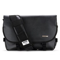 Duoduo Korean PEEPS leather oblique backpack