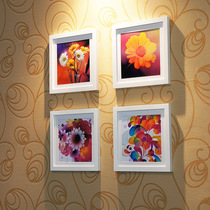 Mies Yaju 4-box square framed picture wall Photo wall Photo frame wall Fashion creative combination