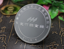 Mirror Bull Year Commemorative Coin Creative Advertising Design Commemorative Coin Custom Insurance Company Pure Silver Commemorative Coin 24k silver