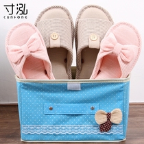 Japan-style home lovers indoor floor non-slip male and female cotton linen slippers Soft bottom home linen slippers female winter