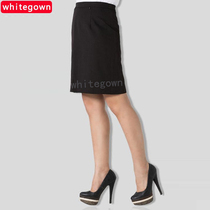 (whitegown) new western skirt womens skirt hip skirt black skirt Korean suit skirt