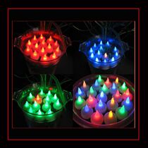 Floating candle LED electronic candle Water candle decoration Wedding birthday supplies Festive decoration small candle light