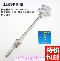 K-type assembled thermocouple WRN-230 thermocouple Stainless steel assembled K-type galvanic temperature sensor